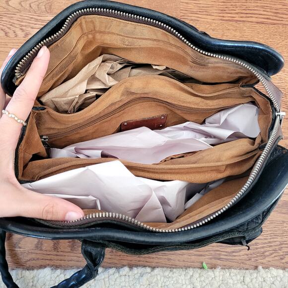 Patricia Nash Black Purse Metal Studs - Picture 6 of 6